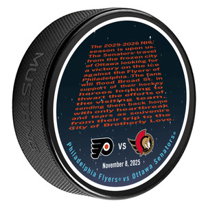 Philadelphia Flyers Match Up Puck vs. Ottawa Senators 11/8/25