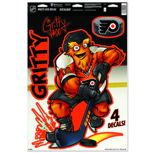 Philadelphia Flyers Skating Gritty Decal Pack Philadelphia Flyers Skating Gritty Decal Pack