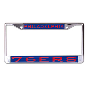 Philadelphia 76ers Inlaid License Plate Frame Philadelphia 76ers Inlaid License Plate Frame