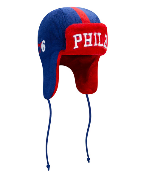 Philadelphia 76ers Knitted Mitchell & Ness Beanie - Depop