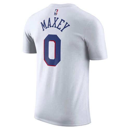 Philadelphia 76ers Tyrese Maxey White Player Tee