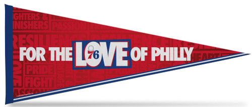 Philadelphia 76ers For The Love Of Philly Mantra Pennant