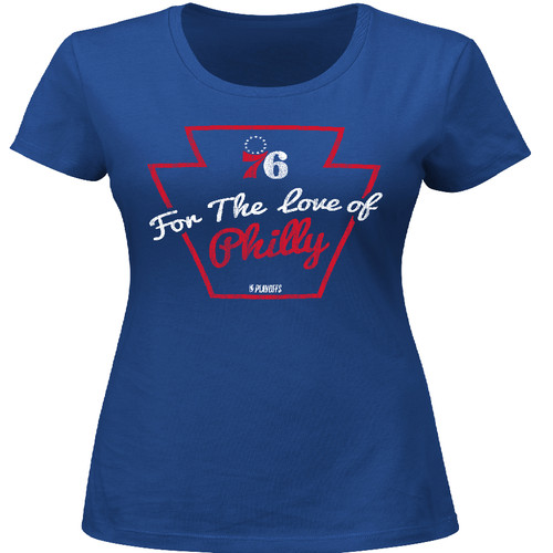 Philadelphia 76ers Ladies "For The Love Of Philly" Keystone Tee