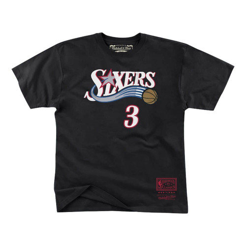 Philadelphia 76ers Allen Iverson Black Slam Tee