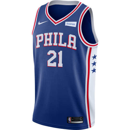 Philadelphia 76ers Men s Icon Joel Embiid Swingman Jersey Wells