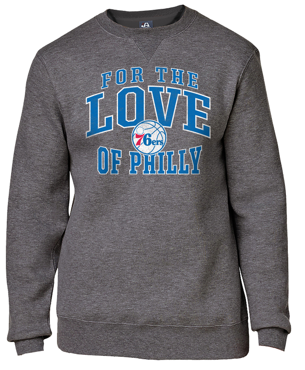 Philadelphia 76ers For The Love Of Philly Mantra Crewneck