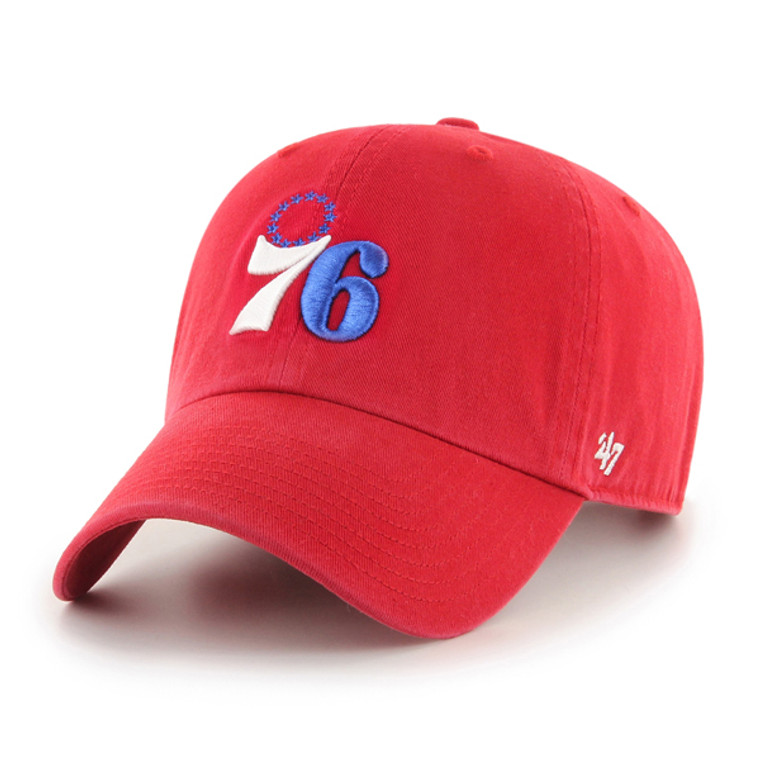 Philadelphia 76ers Red Clean Up Cap