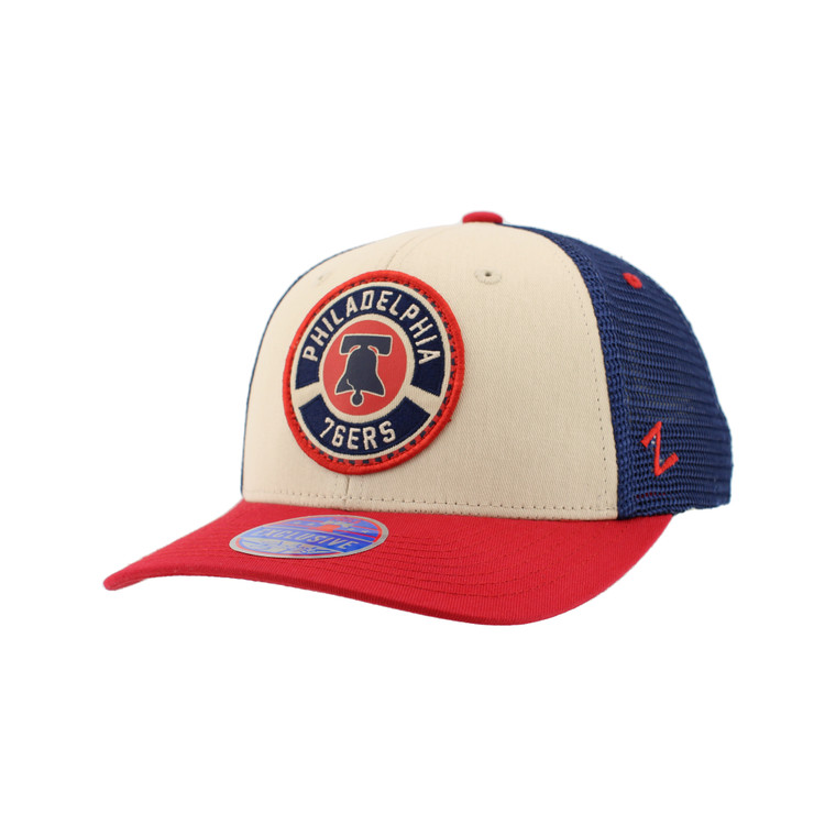 Philadelphia 76ers Tan Patch Trucker Hat