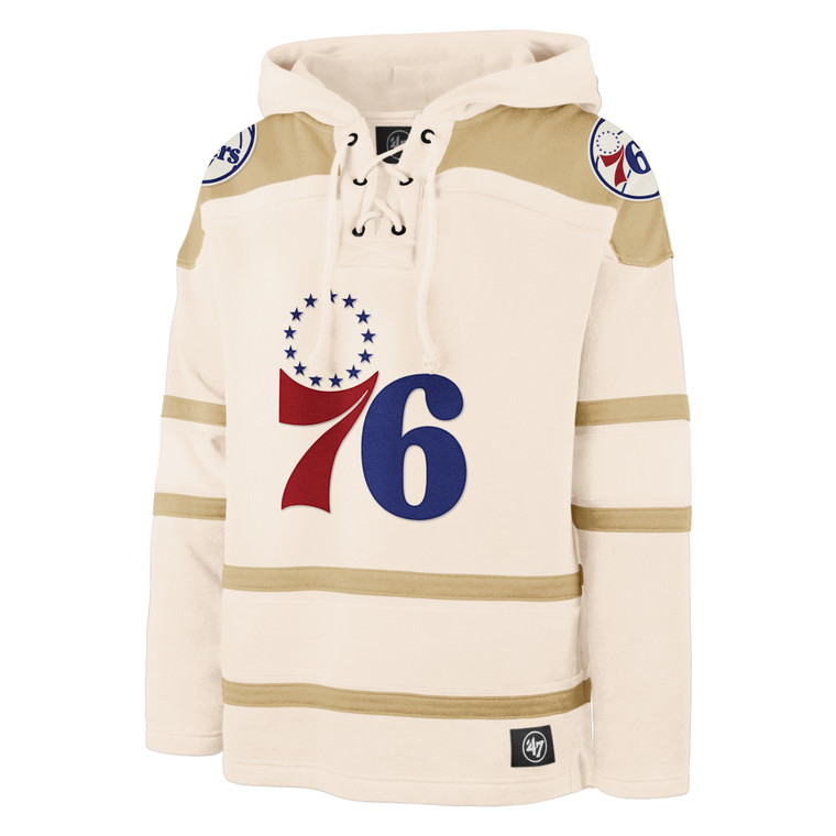 Philadelphia 76ers Cream Lacer Hood