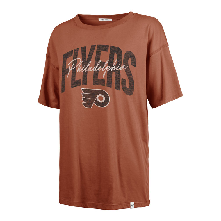 Philadelphia Flyers Women's Orange Script Tee