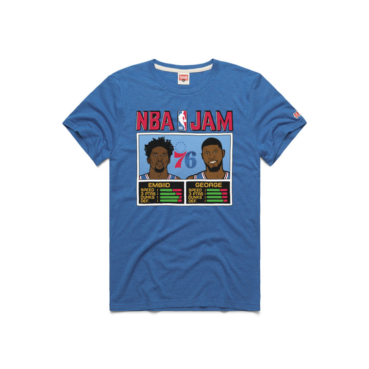Philadelphia 76ers NBA Jam Embiid and George Tee