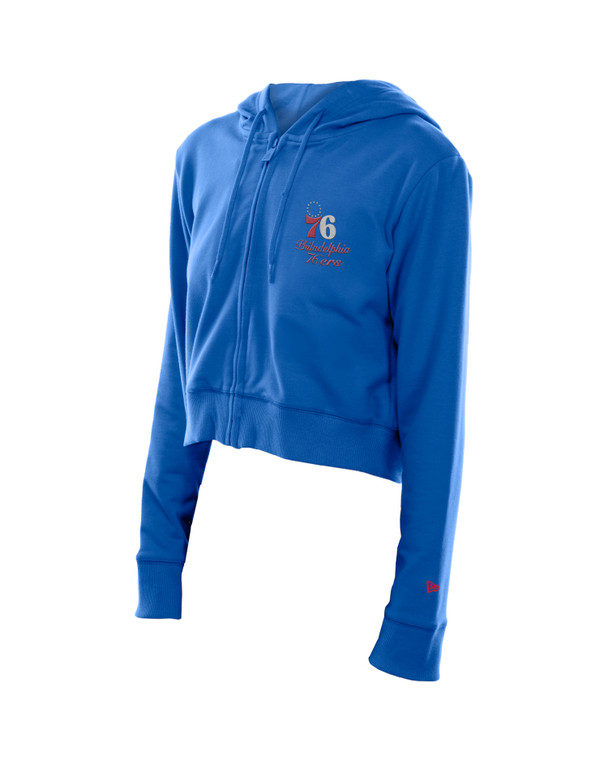 Philadelphia 76ers Women's Full Zip Cropped Hood