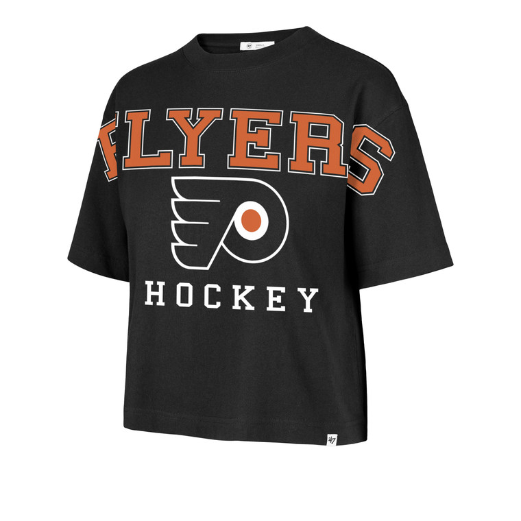 Philadelphia Flyers Women's Cropped Black Tee