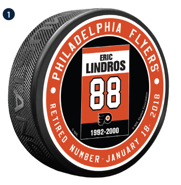 Philadelphia Flyers Eric Lindros Banner Puck