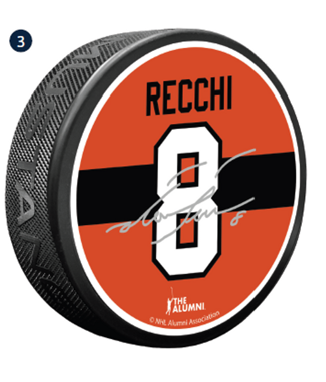 Philadelphia Flyers Mark Recchi Alumni Signature Puck