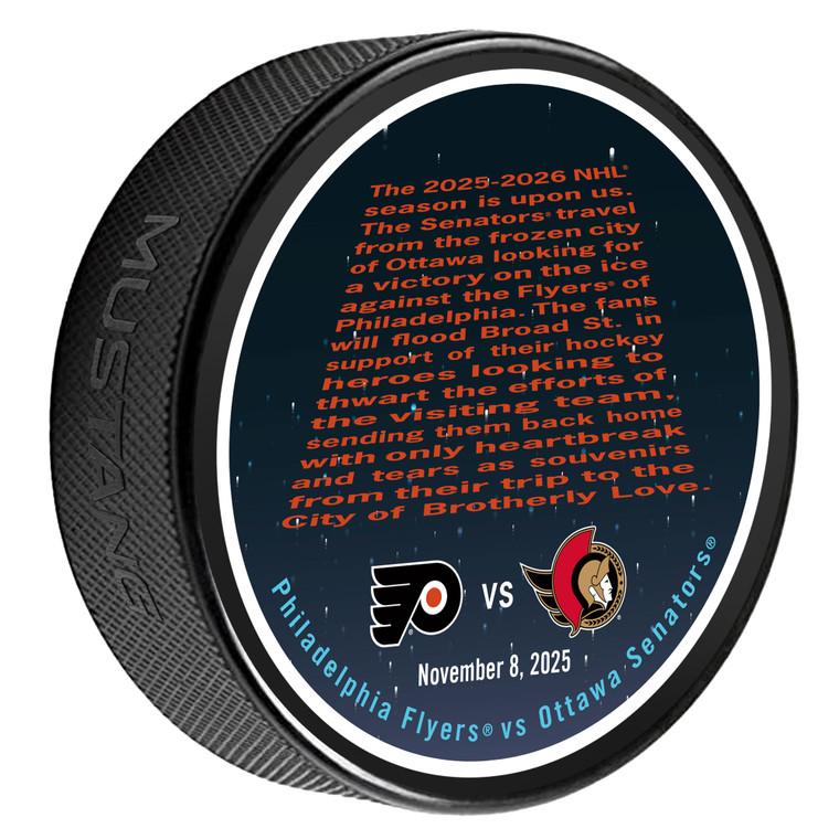 Philadelphia Flyers Match Up Puck vs. Ottawa Senators 11/8/25