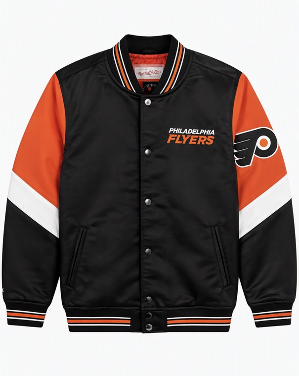 Philadelphia Flyers Black Youth Satin Jacket