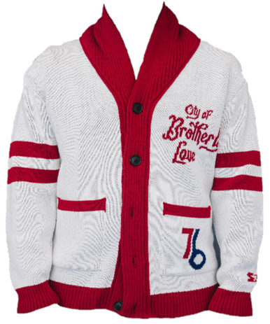 Philadelphia 76ers 76 Originals Cardigan Sweater