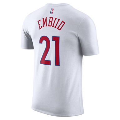 Philadelphia 76ers Nike Icon Name & Number T-Shirt - Joel Embiid