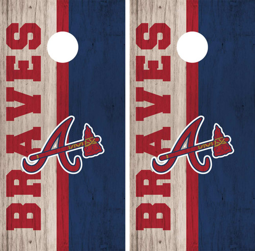 Atlanta Braves Cornhole Wraps / Skins / Decals / Stickers