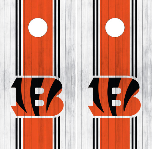 Cincinnati Bengals Cornhole Wraps / Stickers / Skins / Decals