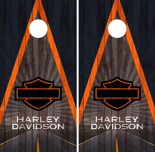 Harley Davidson cornhole wraps / skins / stickers