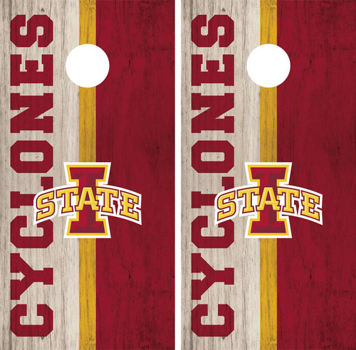 Iowa State Cyclone Cornhole Wraps Skins Vinyls Decals