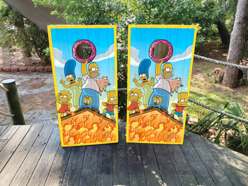 Simpsons Cornhole Wraps / Stickers / Decals / Vinyl