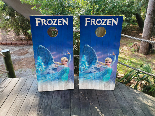 Frozen Cornhole Wraps, Decals, Stickers, Vinyl