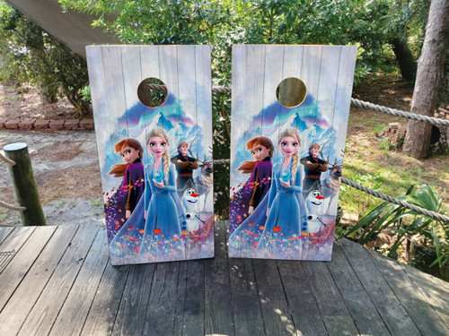 Frozen Cornhole Wraps, Decals, Stickers, Vinyl