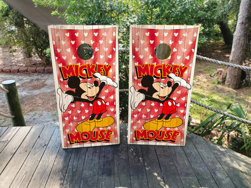 Mickey Mouse Cornhole Wraps / Skins Design 2