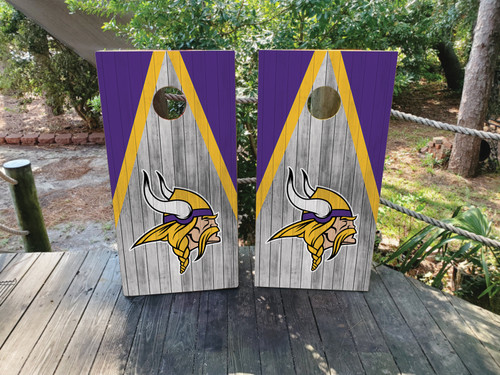 Minnesota Vikings Cornhole Board Wraps