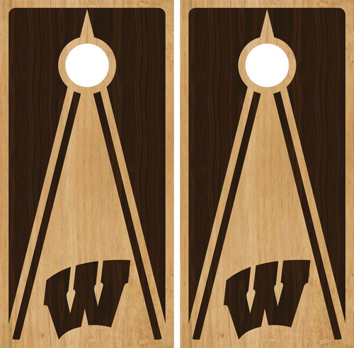 Wisconsin Badgers Cornhole Wraps / Vinyls / Stickers / Decals