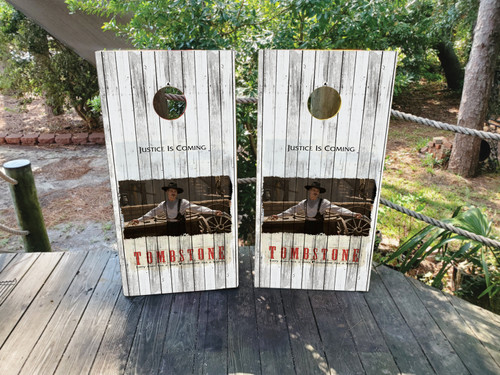 Tombstone Movie Cornhole Wraps