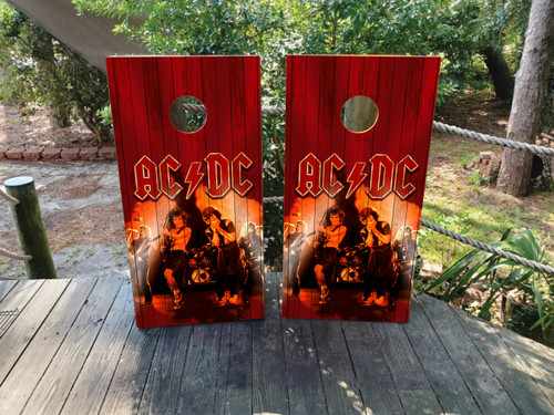 ACDC Cornhole Wraps / Stickers / Decals / Vinyl