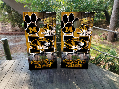 MO Tigers Cornhole Wraps / Stickers / Decals / Vinyl