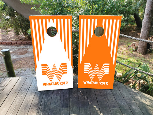 Whattaburger Cornhole Wraps