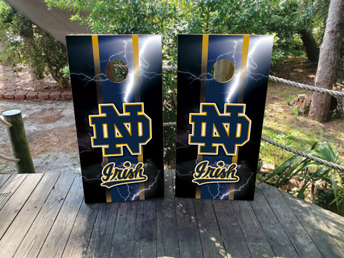 Notre Dame Fighting Irish Cornhole Wraps / Stickers / Decals / Vinyl