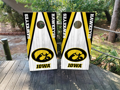 Iowa Hawkeyes cornhole wraps