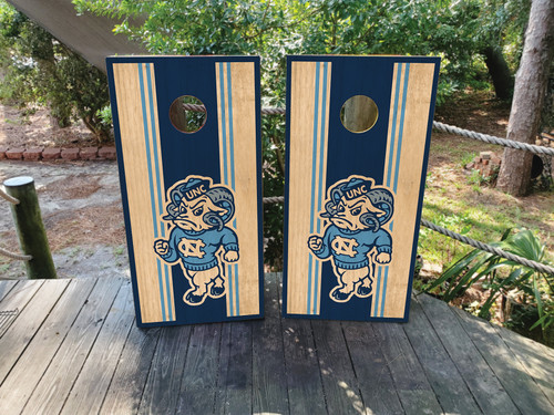 North Carolina Tar Heels Cornhole Wraps / Stickers / Decals / Vinyl