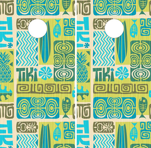 Tiki cornhole wraps / skins /decals / stickers / vinyl