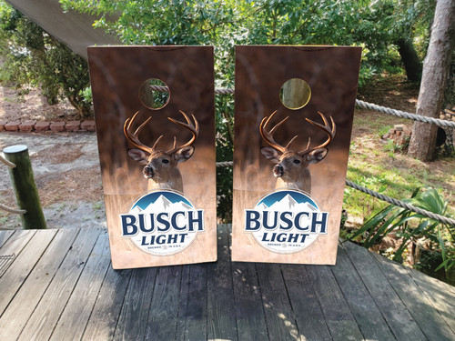 Busch Beer Cornhole Wraps / Skins / Vinyls / Stickers / Decals