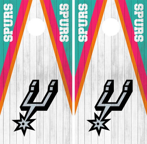 San Antonio Spurs  Basketball Cornhole Wrap / Skins / Decals / Stickers