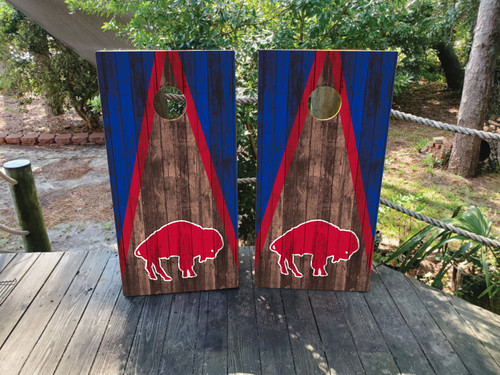 Buffalo Bills Cornhole Decals / Wraps / Skins / Vinyls / Stickers