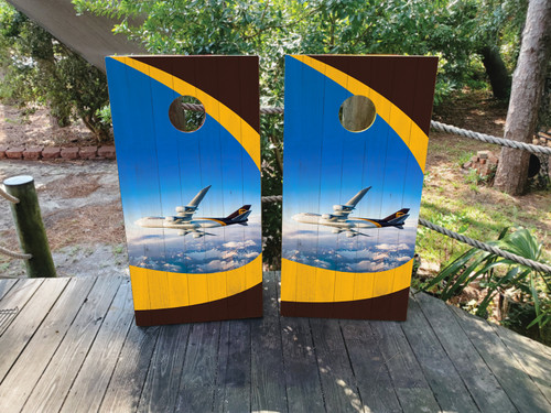 UPS Cornhole Decals / Wraps / Skins / Vinyls / Stickers