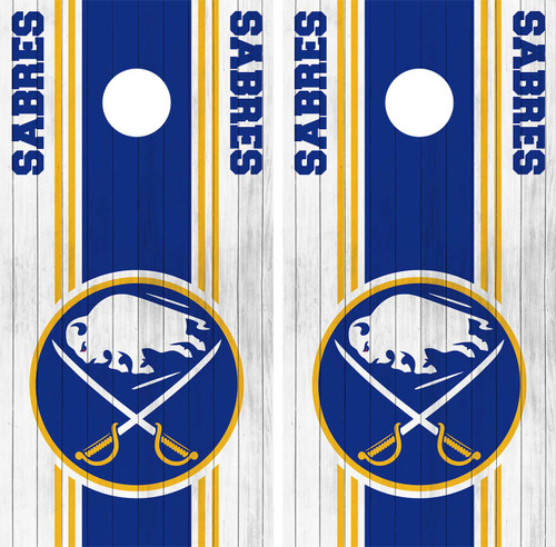 Buffalo Sabres Cornhole Decals / Vinyl / Wraps / Stickers
