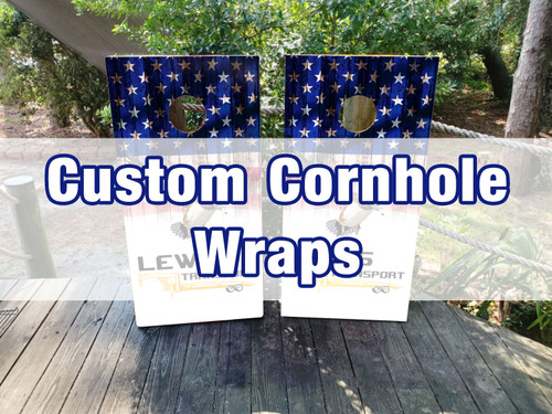 Custom Cornhole Wraps Skins Vinyls