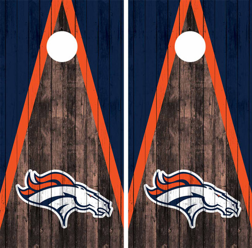 Denver Broncos Cornhole Wraps