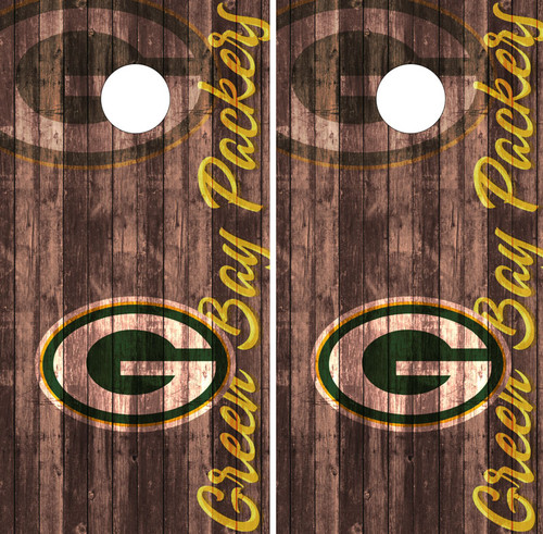 Green Bay Packers Cornhole Wraps