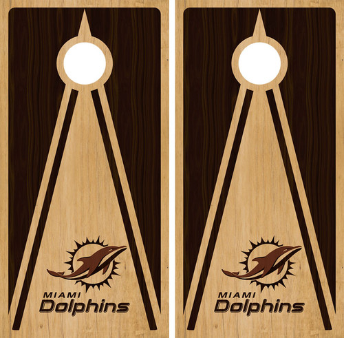 Miami Dolphins cornhole wraps skins vinyls decals